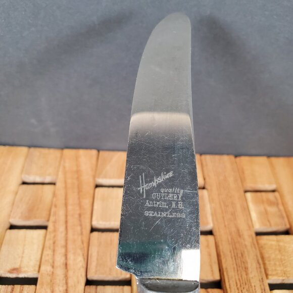 Vintage Bakelite-Handled Flatware Set – Elegant MCM Stainless Steel Black Handle - Picture 2 of 14